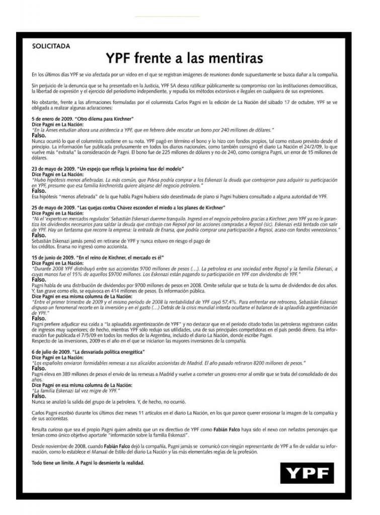 publicar solicitada en la nacion
